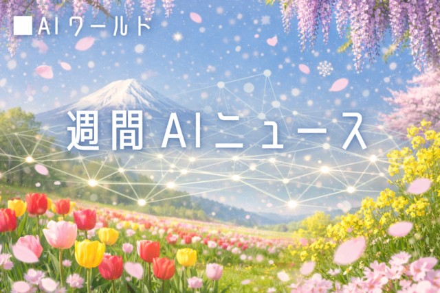 今週のAI関連ニュース　2026年4月　第1週
